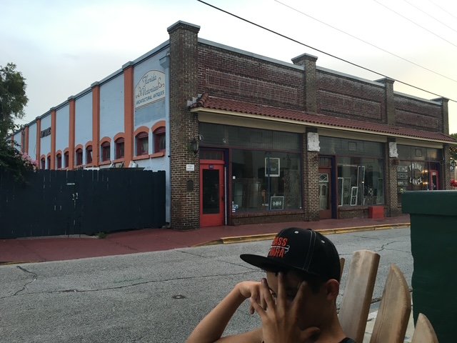 Historic brick storefront in downtown DeLand